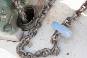 Cured plug extracted from chainpipe.