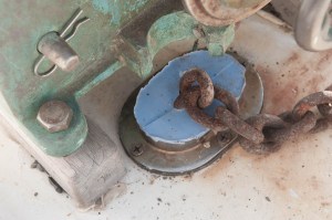 The two piece plug reinstalled ready for sea.